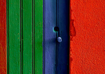 Colorful entrance